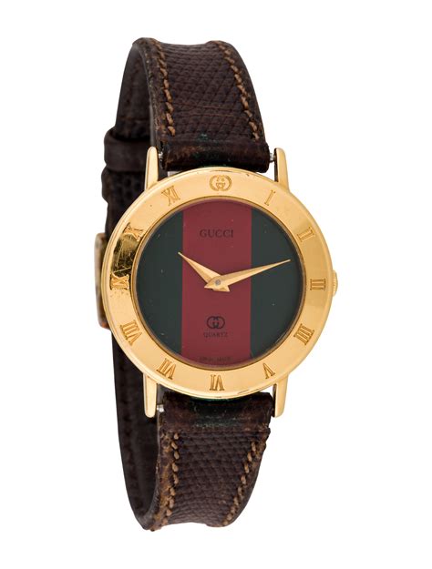 gucci red leather watch|gucci leather watch bands women.